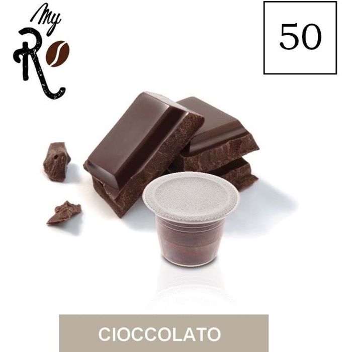 50 Capsules de Soluble Chocolat compatibles avec machines Nespresso - Nespresso 50 x Dosettes - MyRistretto