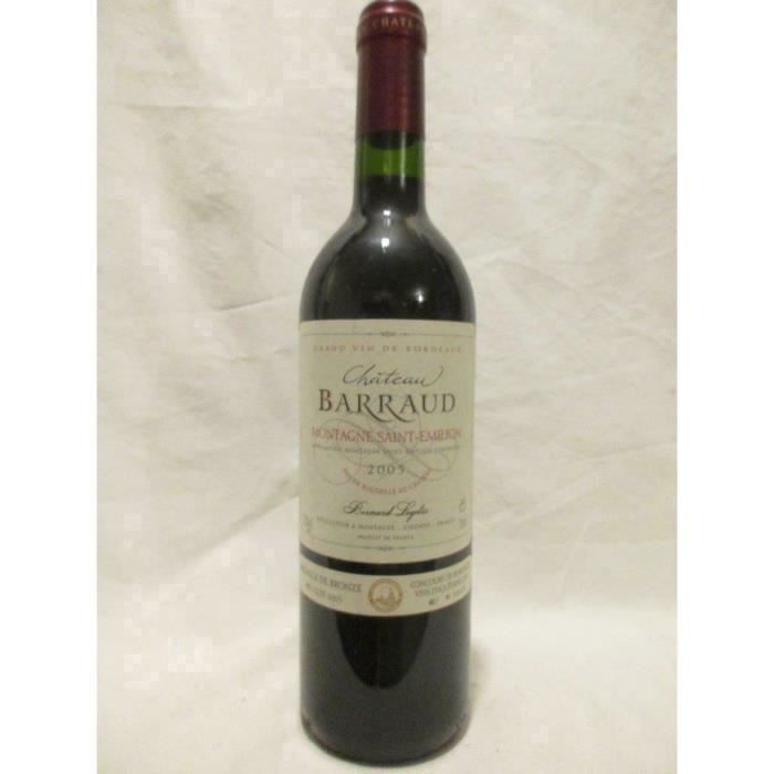 montagne saint-émilion château barraud rouge 2005 - bordeaux france