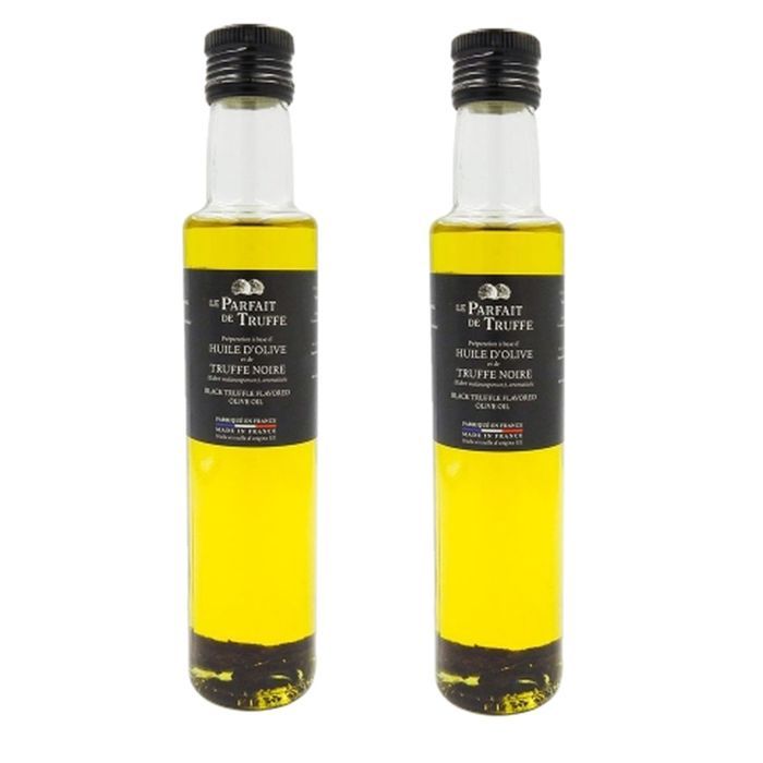 Le Parfait de la Truffe - Lot 2x Huile d'olive à la truffe noire (1,5%) - Bouteille 250ml