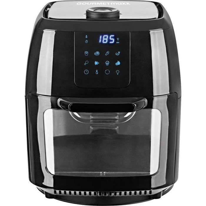 Friteuse à air chaud GourmetMaxx 02095 2.5 l acier inoxydable, noir
