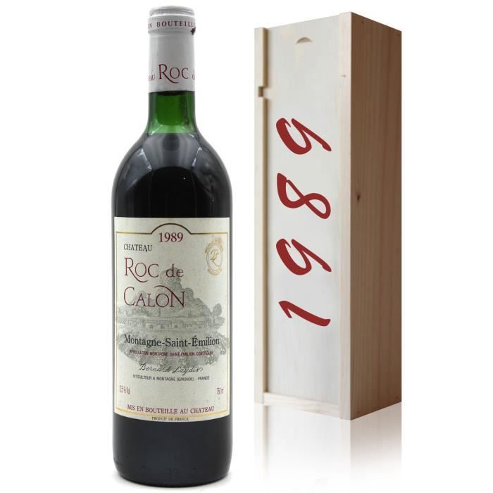 Coffret Château Roc de Calon 1989 - 75cl AOC Montagne Saint-Émilion