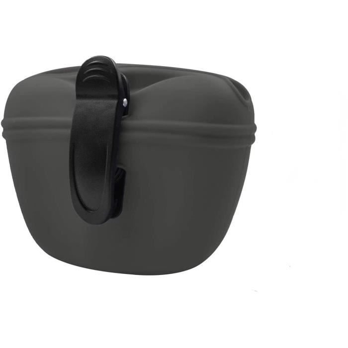 Pochette à Friandises pour Chien Dressage en Silicone de Qualité Alimentaire sans BPA, Quverture à Fermeture Aimanté, Petit Sac à Fr
