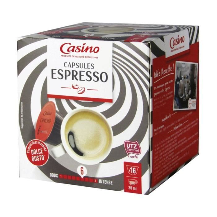 CASINO Capsules de café Espresso - 16x 104 g