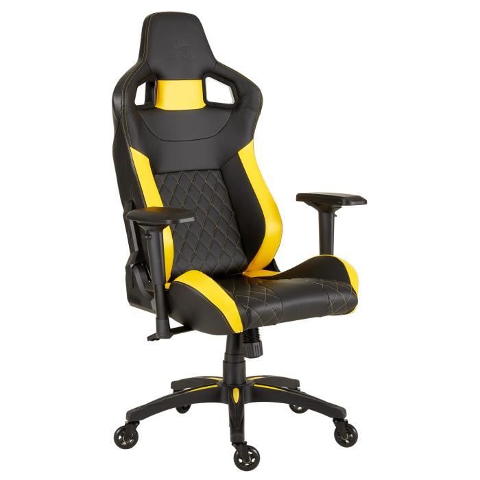 CORSAIR Siège Gaming T1 RACE - Noir / Jaune - (CF-9010015-WW)