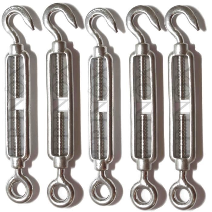 Tendeur ( Ridoir ) inox 316 - A4 Oeil/Crochet 110mm ( Lot de 5 )