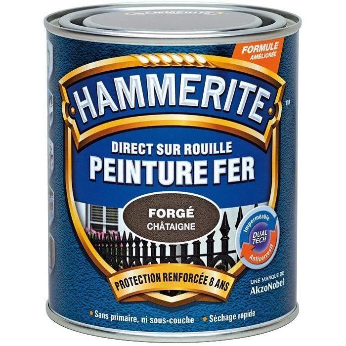Hammerite fer forgé 0.75l châtaigne