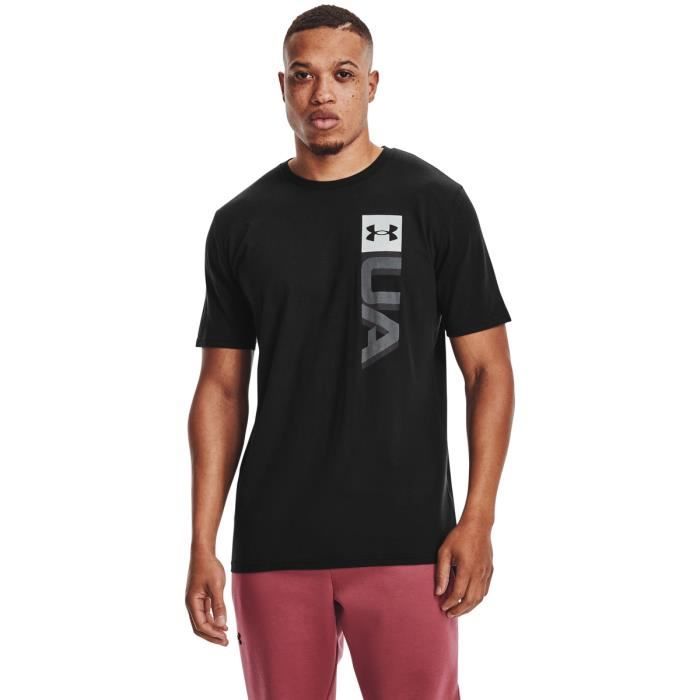 T-shirt Under Armour à manches courtes Boxed Wordmark - noir/gris foncé - S