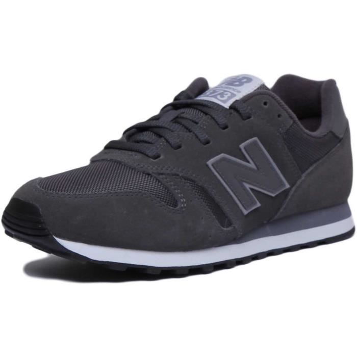 New Balance ML373 Baskets classiques pour hommes en maille de daim à lacets en gris foncé (Gris Foncé, 43)