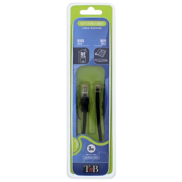 TNB cable rj11-cable ethernet rj45 male-male 3m