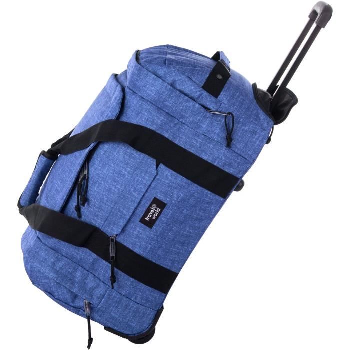 TRAVEL WORLD Sac à Roulettes 53 Cm Couleur Bleu Foncé
