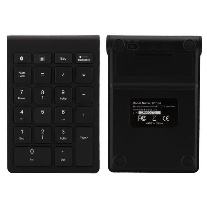 Ieron Pavé Numérique Sans Fil 35 Touches - Mini Clavier Rechargeable Pour PC Et Ordinateur Portable