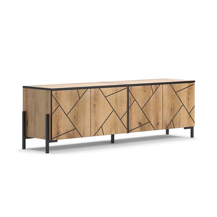 Meuble tv Hatto 156.8x50cm Chêne Vicco 40523 Meuble tv Hatto 156.8x50cm Chêne Vicco 40523