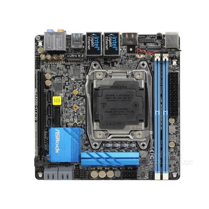 Carte mère ASRock X99E-ITX/ac Intel X99 LGA 2011-V3 2xDDR4 128GB Mini-ITX - Asrock