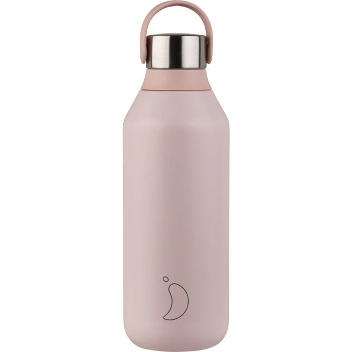 Flacon Isotherme Chilly's 500 Ml - Acier Inoxydable, Motif éléphants, Bouchon Vis, Quasi Neuf