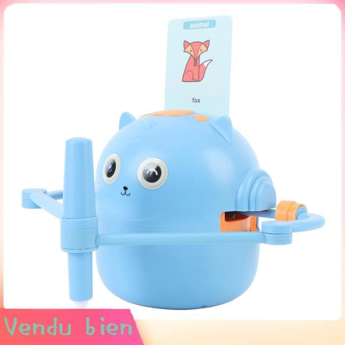 Robot De Dessin Éducatif – Machine à Peindre Interactive Avec 100 Cartes, Batterie 2400mAh, Pour Enfants 3+ (Bleu)