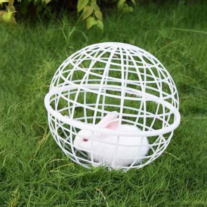 Meilleurs prix pour Cage Poules - Non spcifi - Mobile en PVC - Extrieur - Blanc - Forme de Boule Blanc Blanc POULAILLER