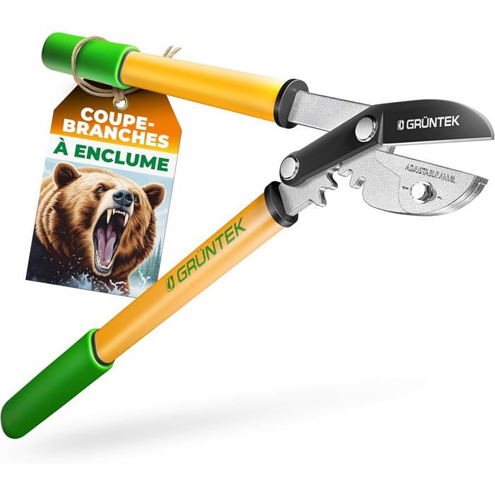 Ébrancheurs GRÜNTEK Petite Cisaille Coupe Branches Grizzly 470 Mm Cisaille à Enc
