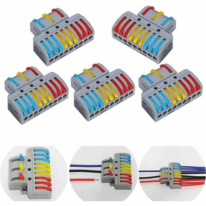 6 pieces borne,domino electrique, connecteur electrique, sucre — free download