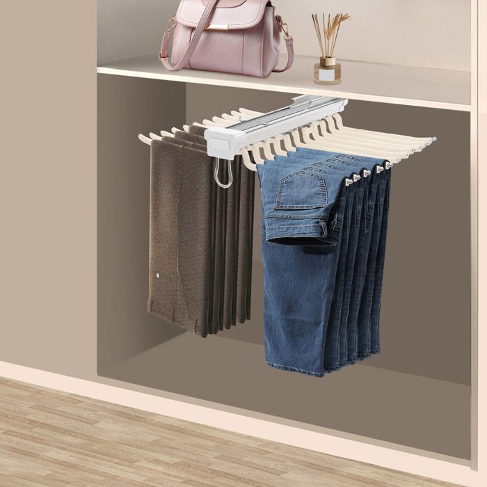Porte - pantalon double rangée de luxe beige