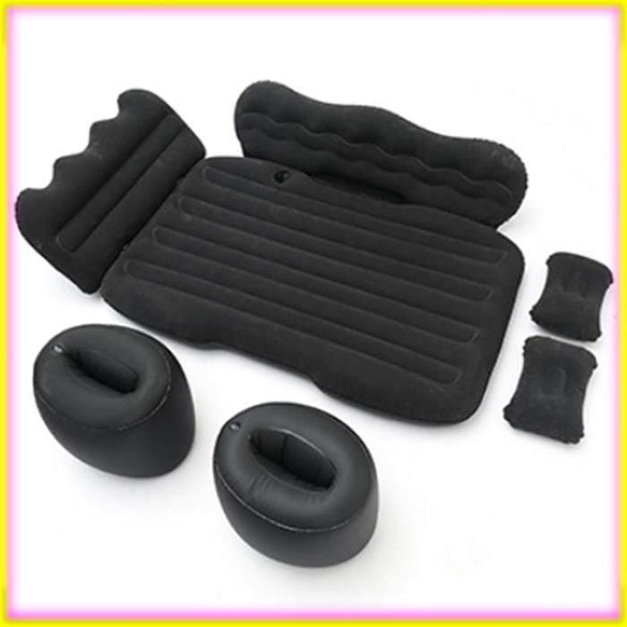 keenso Matelas de voyage Matelas gonflable pour voiture lit de voyage maison Camping en plein Air flocage deco lit Noir