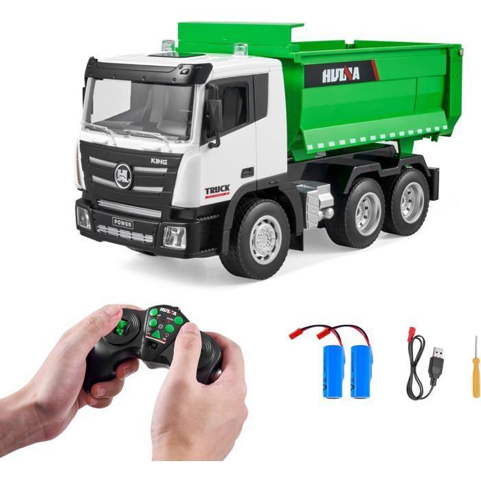 Camion Benne RC 9 Canaux – Véhicule Bulldozer Télécommandé Enfant