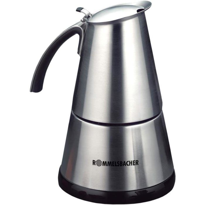 Cafetière italienne en inox - SVATV - EKO 364/E - Contrôlé par application - Acier inoxydable - 16x12x19 cm - 948 ml - Svatv