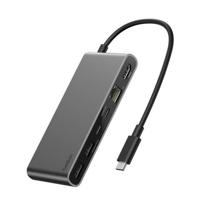 Hub USB-C - BELKIN - 8-Port USB-C W Dual USB-C - 8 ports USB-C - Ethernet 2.5Gb - Dual USB-C ports