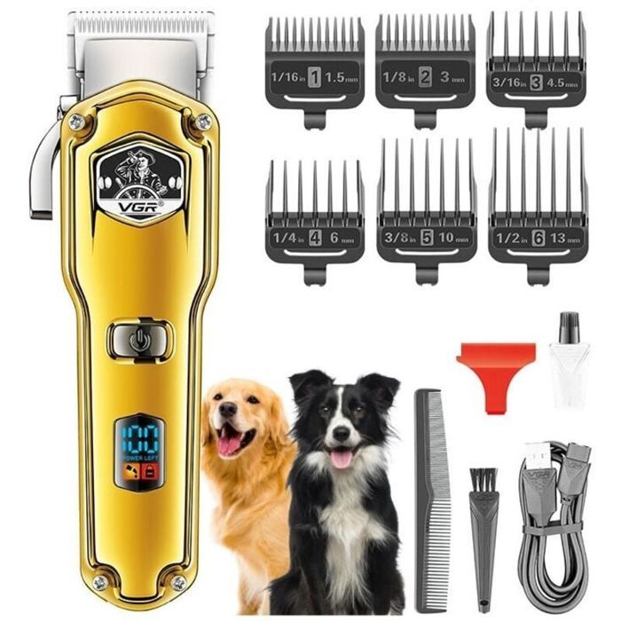 Tondeuses pour chiens IPX7 étanche Poil Long Epais professionnelles robustes à faible bruit haute puissance sans fil outils de toi