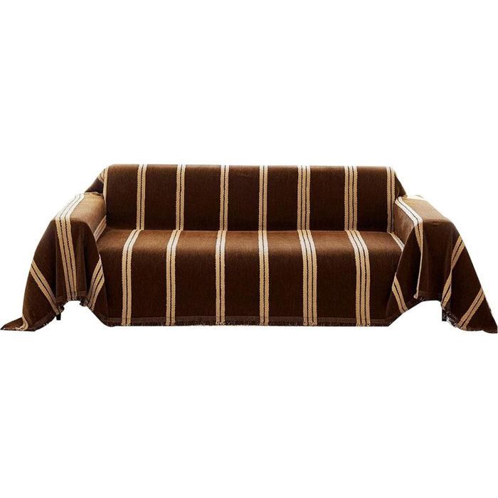 Housse Canapé Clic Clac 3 Places Réversible 260x180 cm – Chenille Épaisse Anti-déchirure