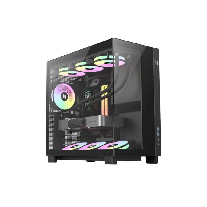 Boîtier Gaming ATX GAMEMAX NEX C53 Verre trempé Radiateur 360 mm 4x ARGB Type C