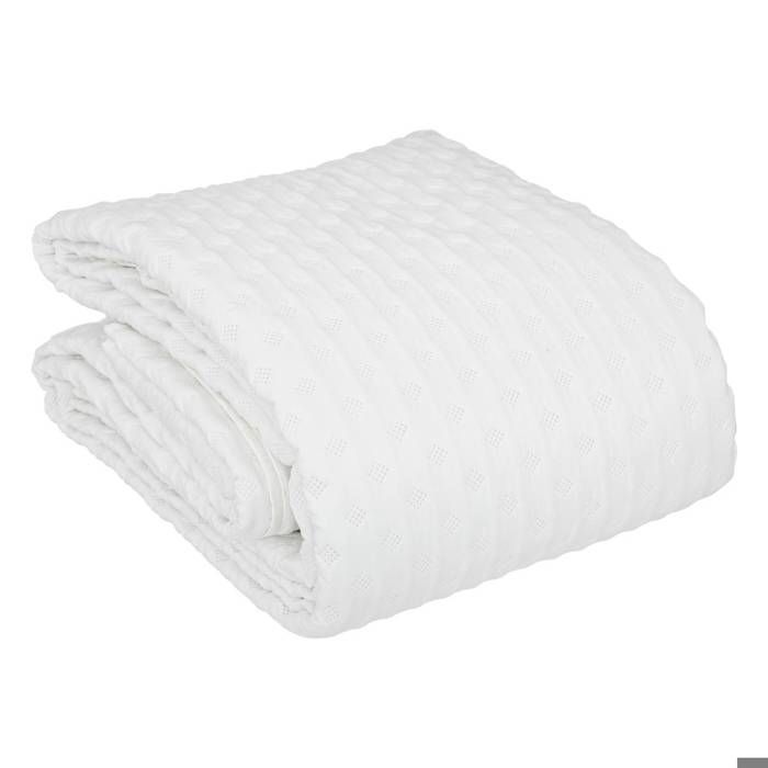 Dessus de lit Kalia 240x260cm blanc