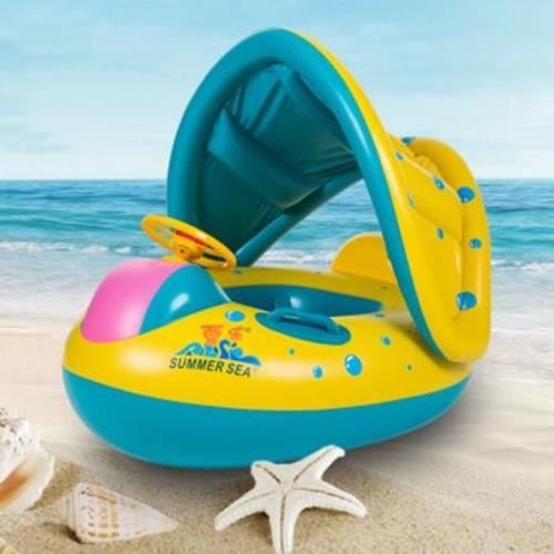 Parasol Baignoire Bouee Autour Gonflable Bebe Enfant Solaire Banner Anti Uv Avec Volant Achat Vente Jeux De Piscine Cdiscount