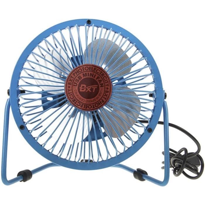 4 Mini Ventilateur USB Portable en Fer Rétro Fan Ventilo Table Léger Ventilator de Bureau Ventilatore Puissant et [305]