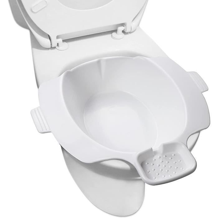 Bain de Siège pour Toilette,Bidet Portable pour Toilette Bidet Amovible  pour WC Bidet Sur Pied pour Traitement des Hémorroïdes et du Périnée Femmes