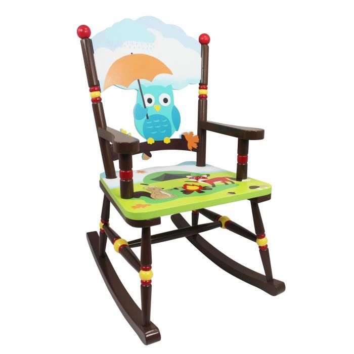 Chaise à bascule en bois pour décor chambre enfant bébé mixte Fantasy