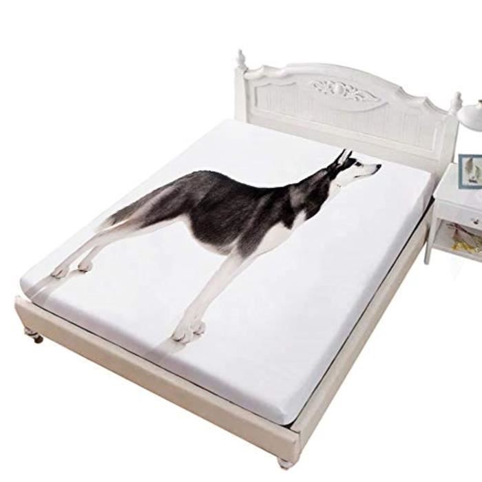 Matelas Bebe D973x Drap Housse Taille Xl Alaskan Animal Arctic Canine Mammal Obedient Companion Portrait Purebred Soft Wrinkle Resi Cdiscount Puericulture Eveil Bebe