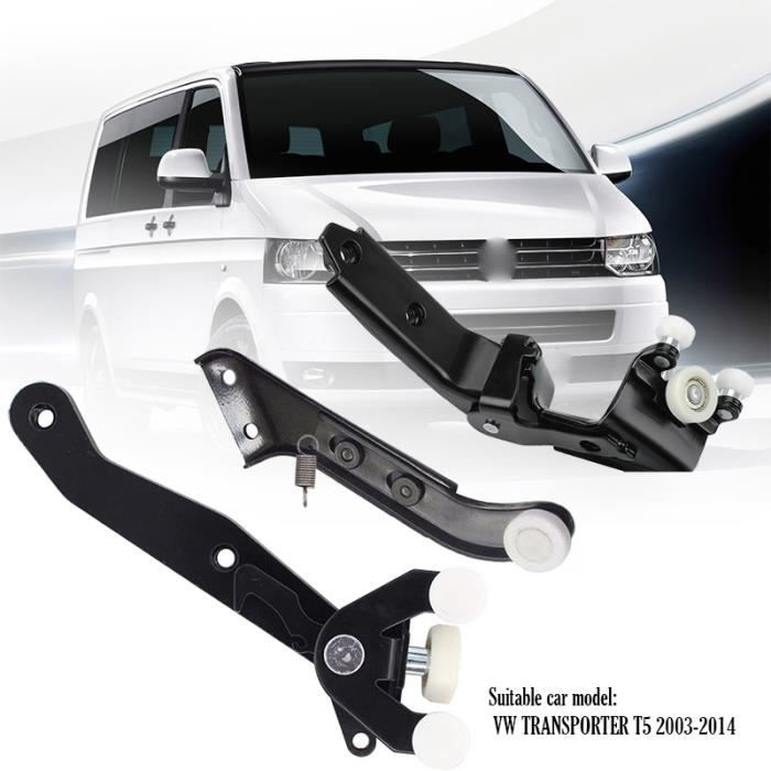 Kit Complet De Roulettes Pour Porte Coulissante VW T5 Transporter - Compatible 7H0843398AC, 7E0843336, Etc.