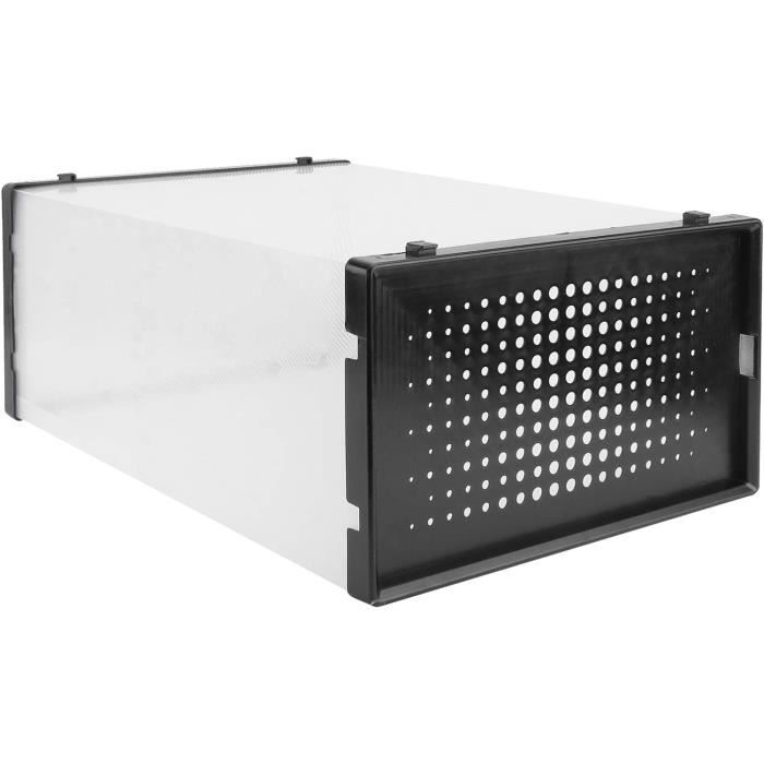 Lot De 6 Boîtes De Rangement Transparentes Pour Chaussures - 33x20x12cm - Empilables - Maison/Bureau