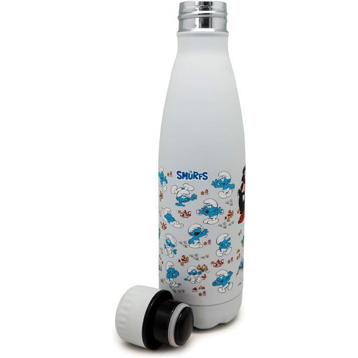 NERTHUS FIH 1269 Bouteille Isotherme Urban 500 Ml – Double Paroi Menthe – Poignée Silicone – Chaud/Froid 12h