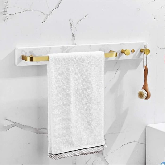 ESplanade Porte-Serviettes En Laiton Pour Salle De Bain (Design Double Paon) Or Standard