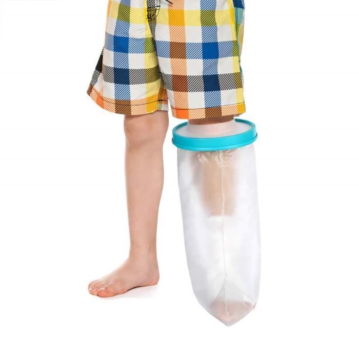 Protège-plâtre Jambe pour Adulte 100% Étanche, Réutilisable Protections