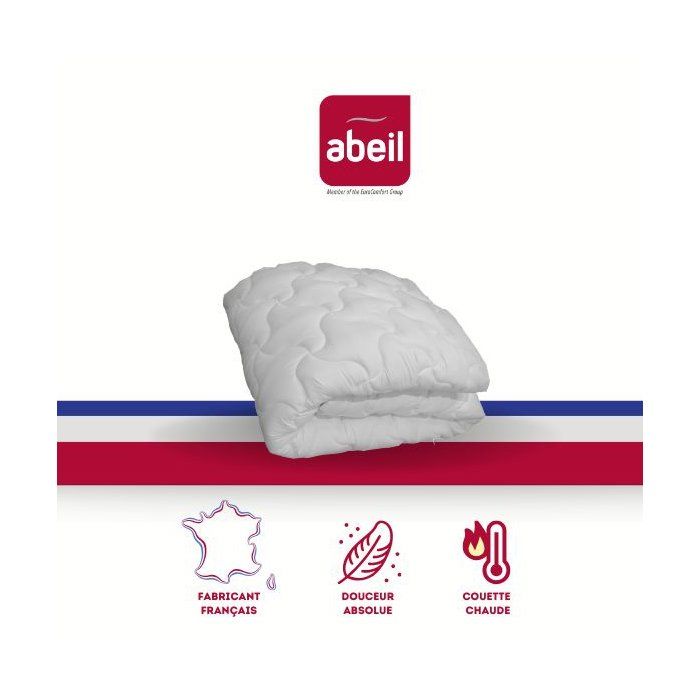 Couette Chaude - ABEIL - Douceur Absolue 200 x 200 cm - Blanc