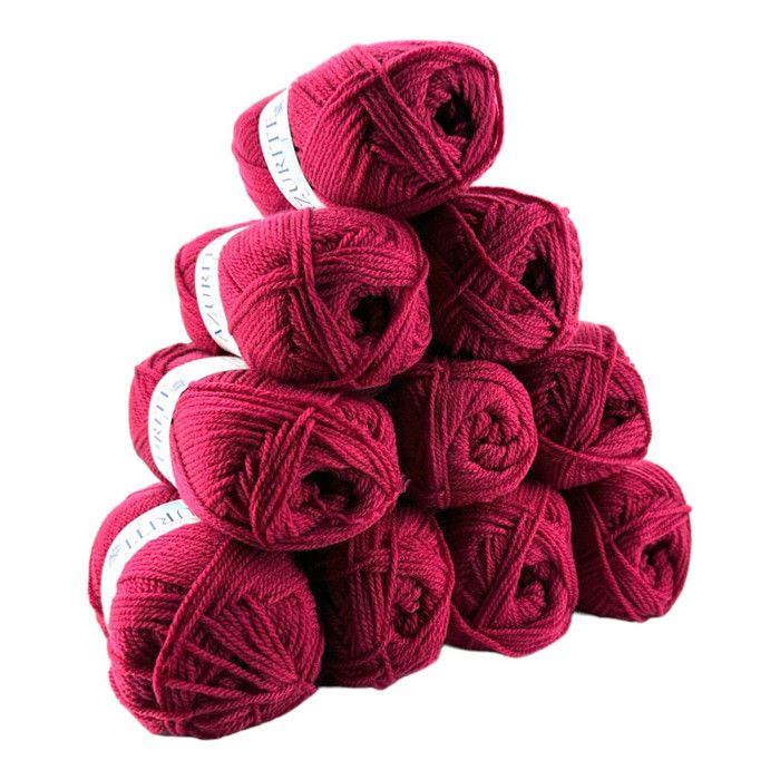 Fil Coton Pour Crochet Blanc Laine à Tricoter, 100% Coton Pelote De Laine Pour Bébé, Kit