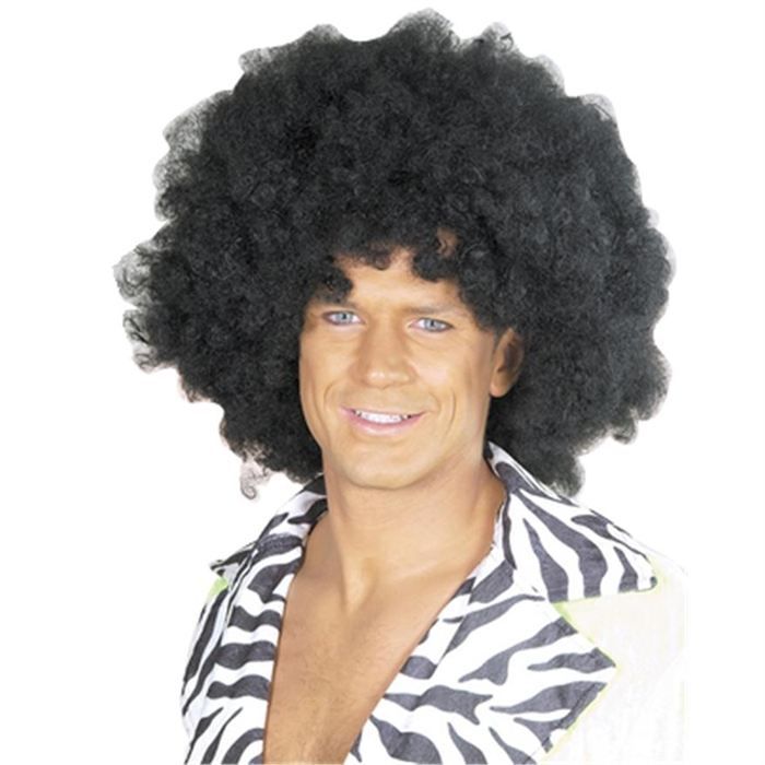 Perruque - Afro Disco - Adulte - Noir - Cheveux courts et frisés -  Cdiscount Jeux - Jouets