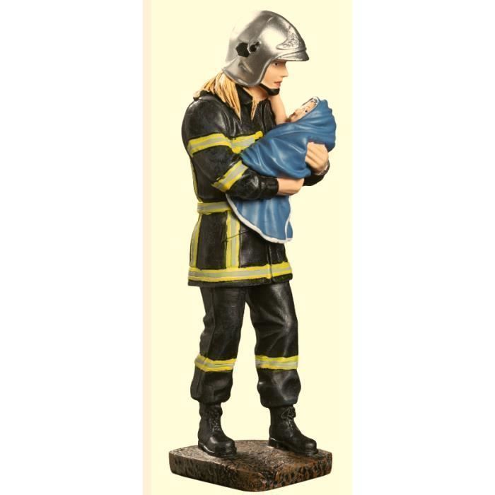 Femme Pompier Sauvant Un Bebe Figurine Collection Pompier Cdiscount Maison