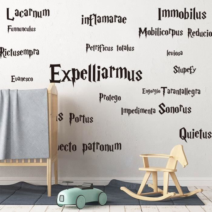 Autocollant Mural Harry Potter En Vinyle Citation Inspirante Dessin Anime Hibou Decalcomanie Brown 45cmwidex45cmhigh By Cdiscount Puericulture Eveil Bebe