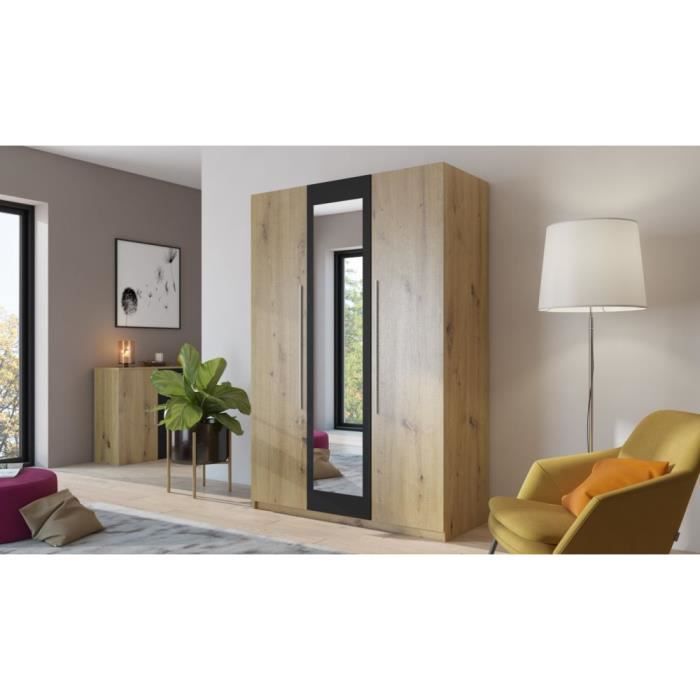 Armoire 3 Porte Vero Artisan Penderie et étagères 228 cm
