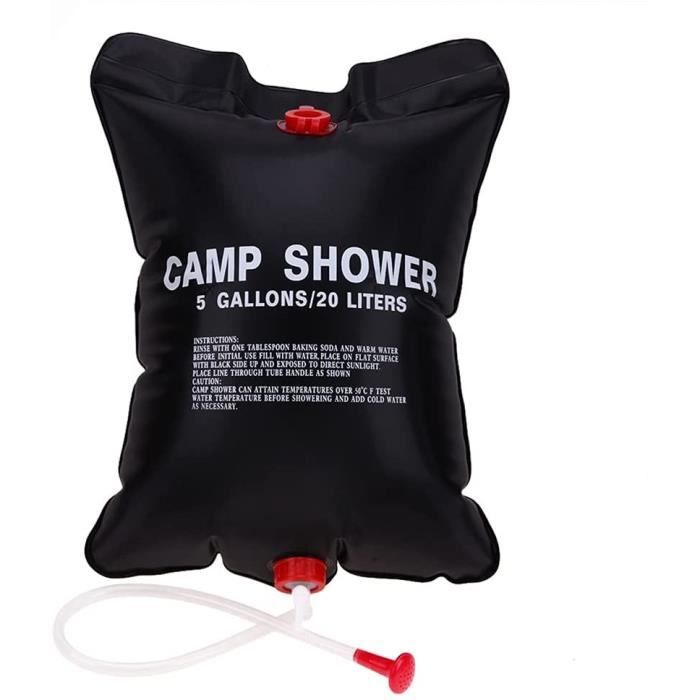 Douche Solaire Coghlan's 5 Gallons - Pour Camping Extérieur Avec Spray - Modèle 9965