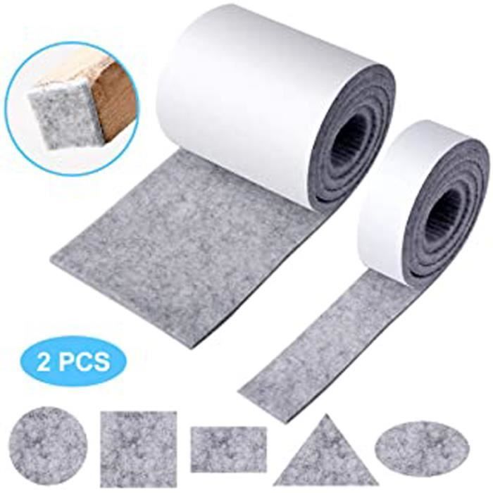 Patin Feutre Autoadhésif Pour Meuble - Carré 1 1/8" - Lot De 12 Pièces Neuf - Uxcell