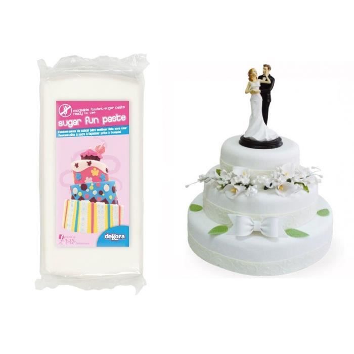 Pain De Pate Pate A Sucre 250g Deco Gateau Mariage Bapteme Blanc 690 Cdiscount Au Quotidien